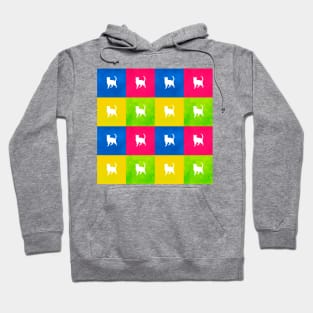 Neon Cat Background Hoodie